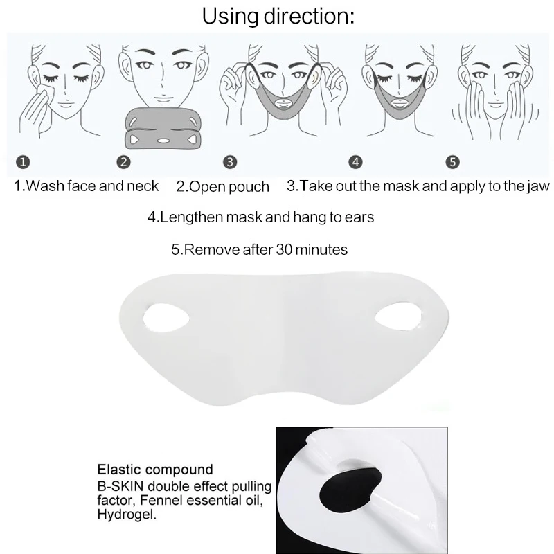 Brainbow маска для подтяжки лица V Форма для лица Тонкий подбородок проверка шеи подтяжка отшелушивающая маска для похудения лица бандажная маска инструменты для подтяжки лица