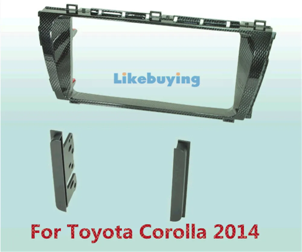 

Grey color 2 Din Car Frame Dash Kit /Car Fascias / Mount Bracket Panel For Toyota Corolla 2014