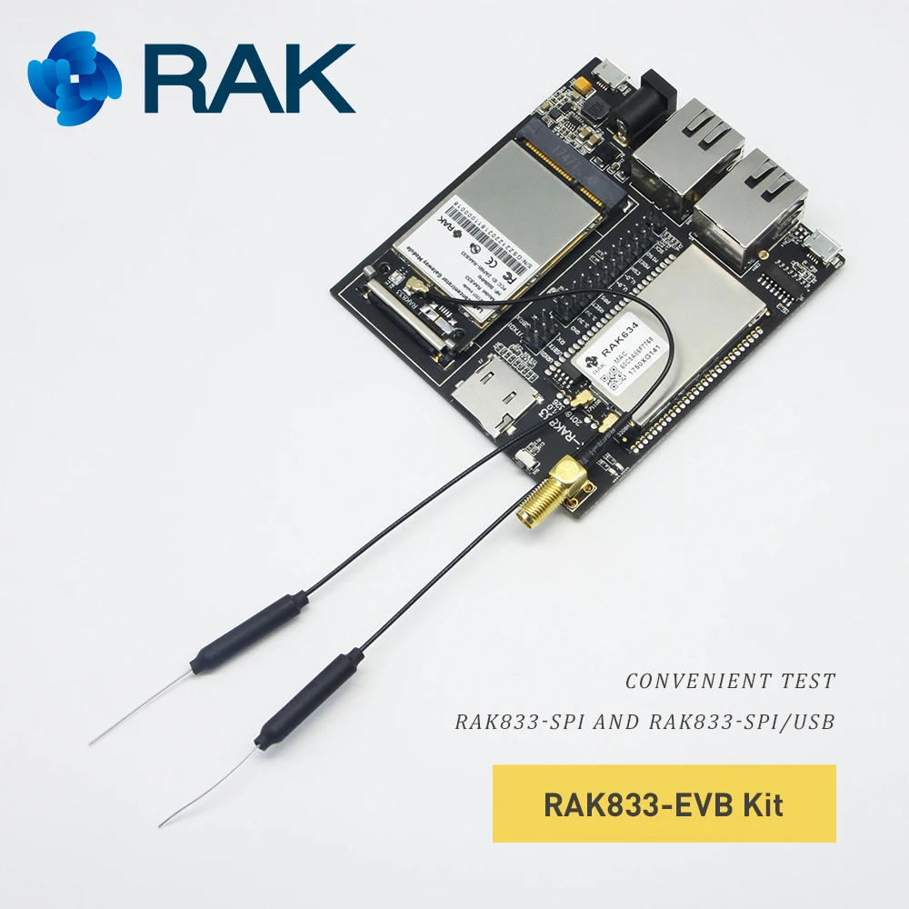 Мини PCIe LoRa шлюз SX1301 концентратор модуль маршрутизатор RAK634 MT7628 беспроводной AP модуль RAK833 набор EVB, поддержка SPI и USB Q141