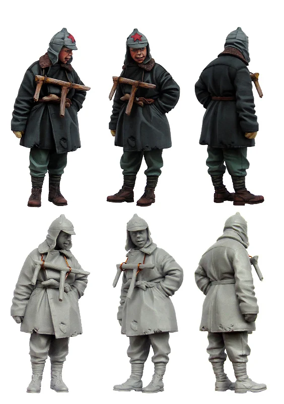 

[tuskmodel] 1 35 scale resin model figures kit WW2 children of war set1