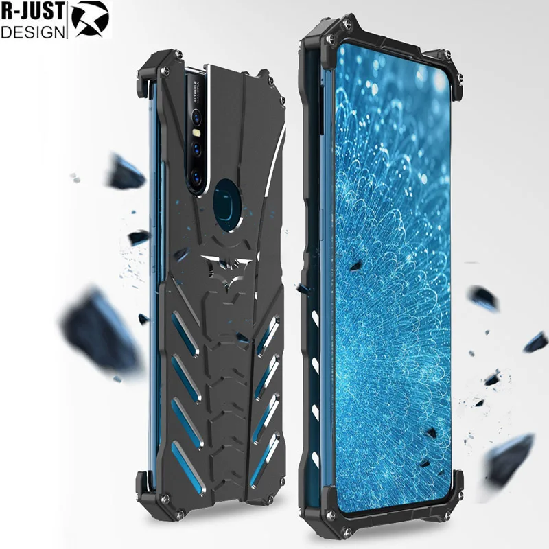 

R-JUST For Vivo S1 Pro Heavy Dust Metal Armor Anodized Aluminum Case For Vivo Z21 / Z21i / Z21S Fundas Coque Housing Cover