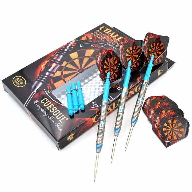 CUESOUL JAZZ-METAL 21/23/25g Steel Tip 90% Tungsten Dart Set with  Integrated ROST Flights