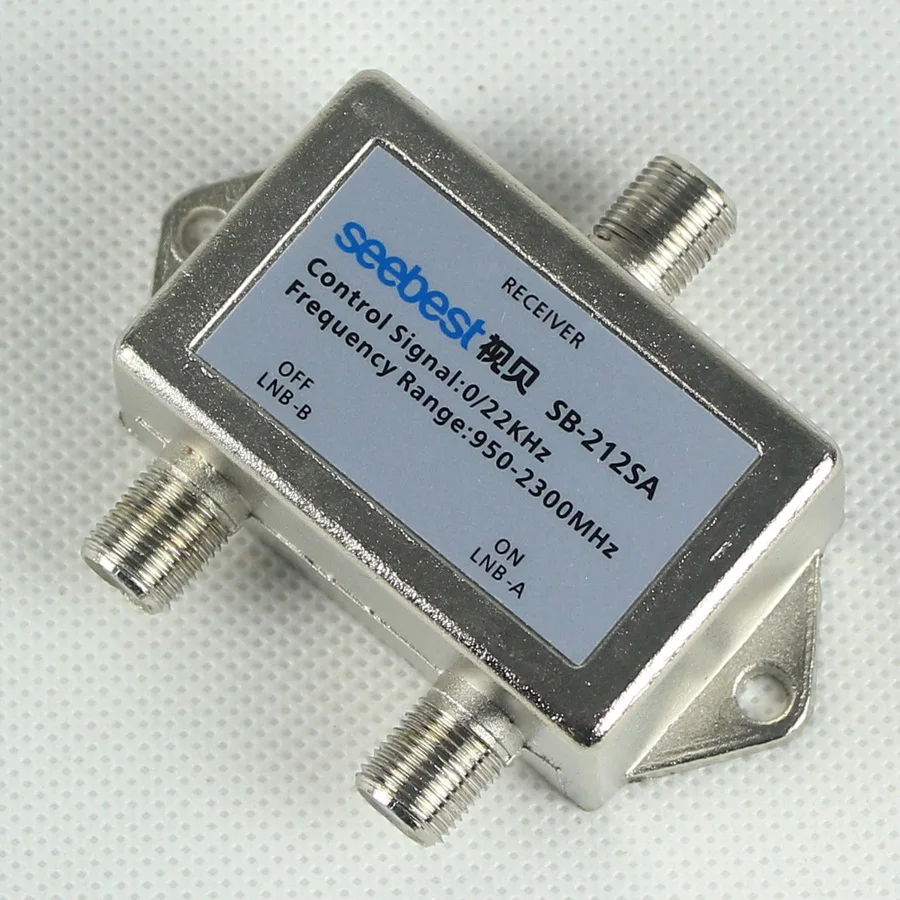 

0/22KHz Controlled Switch 950-2300MHz 0/22KHz control signal Two cut one switch relay 22K satellite signal switcher f type plug