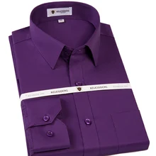 Чистый хлопок наивысшего качества бренд сплошной цвет дышащий Весна длинный рукав элегантный Мужской платье рубашки формальные офисные мужские рубашки