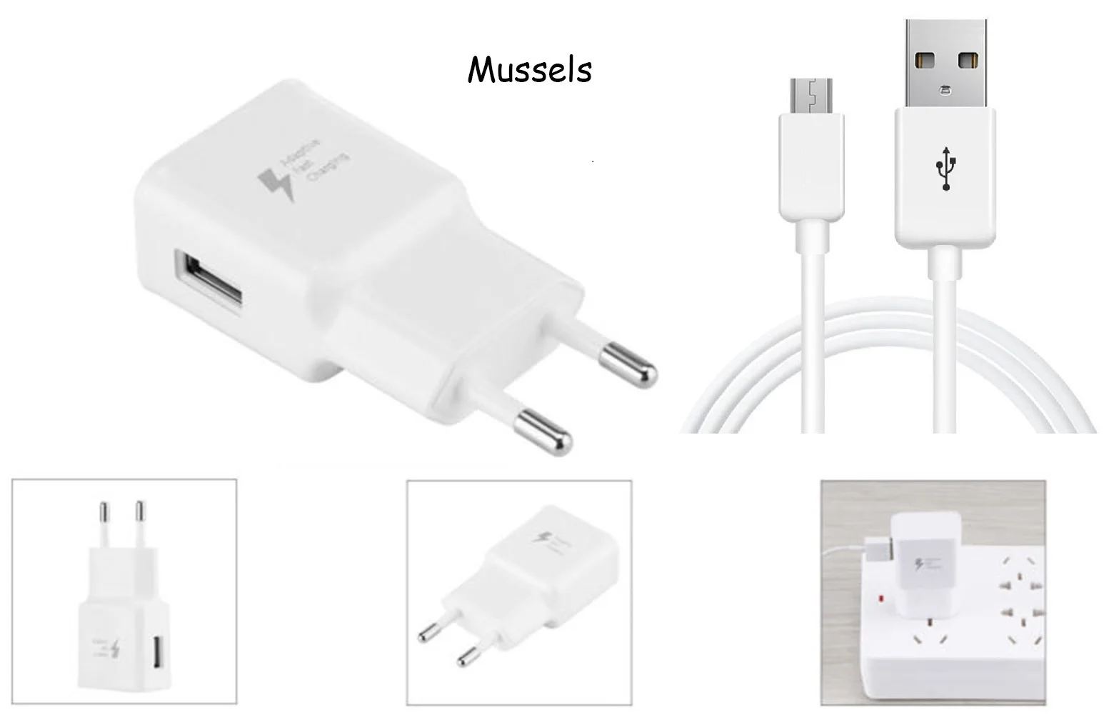 

Micro USB Travel Wall Charger Adapter For Alcatel 1C 3V 3X 3 1X 3c 1T 7 10 A3 A7 XL U5 HD Idol 5 Shine Lite 1M Micro USB Cable