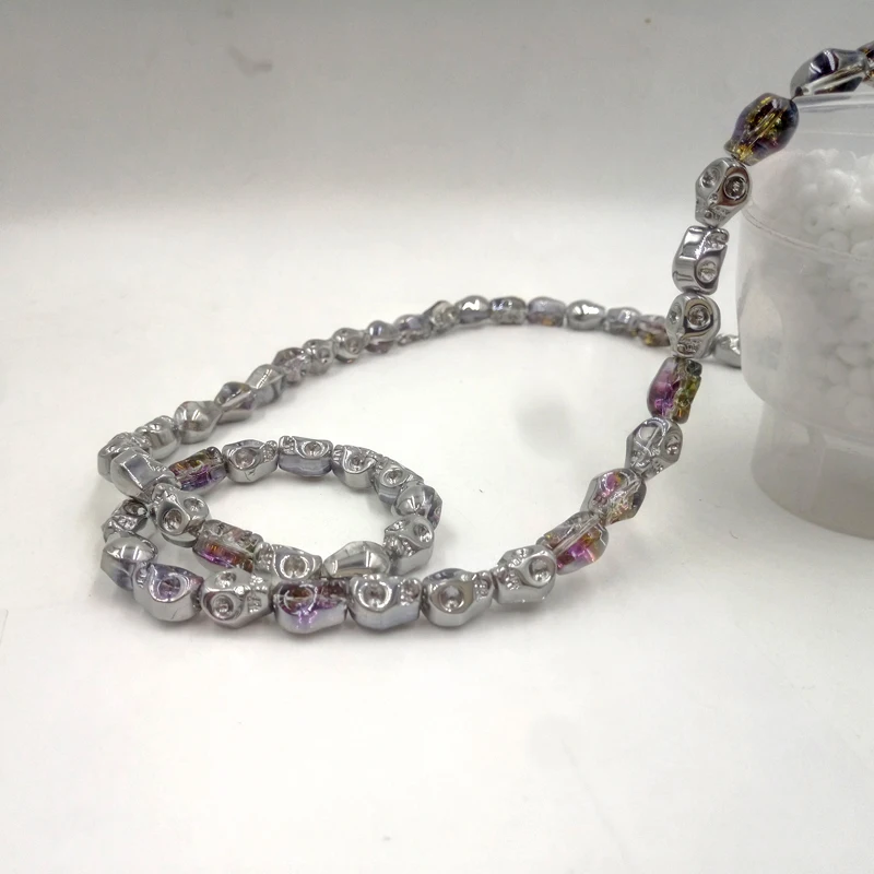 Оптовая продажа 20 шт черепа Хрустальные стеклянные свободные разделительные