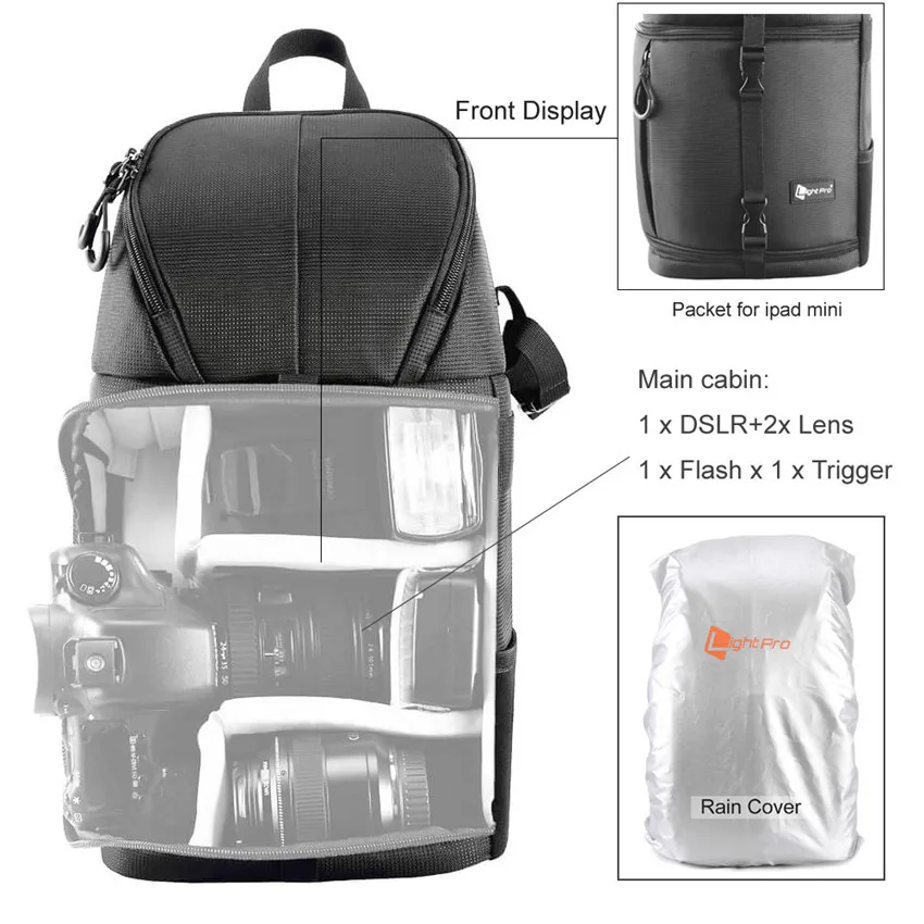 Online Foto Kamera Sling Tasche Schulter Quer Digital Fall Wasserdicht w Regen Abdeckung DSLR Weiche Männer Frauen Tasche für Canon nikon Sony SLR