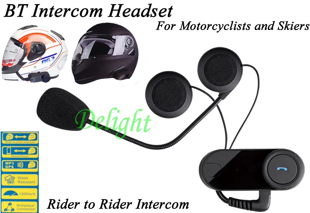 1 шт. BT Bluetooth мотоциклетный шлем Интерком системы беспроводной интерком 800 м 2 переговорник для водителей с гарнитурой FM радио