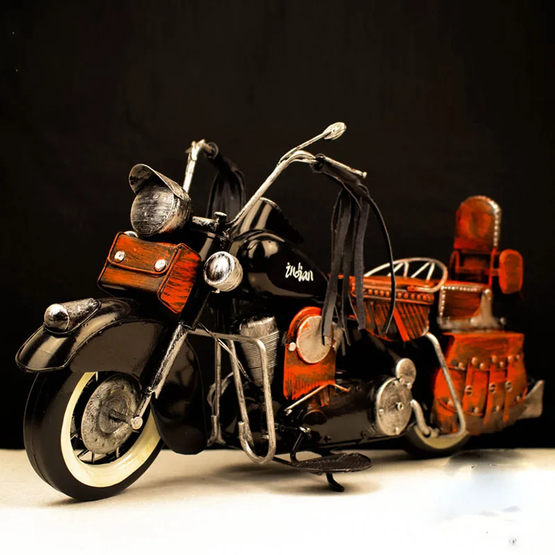 COOL! Iron motorcycle Black Indian Halley metal creative