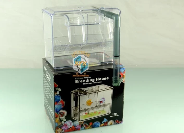 Chihiros аквариум с воздушным потоком воды, разделительная коробка для разведения, аквариумная коробка для маленьких рыб, растительный резервуар - Цвет: S 1.25L