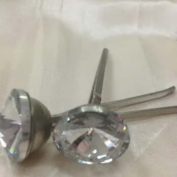 

(200pcs/pack) 20mm satellite crystal prong buttons for headboard wall upholstery sew-on