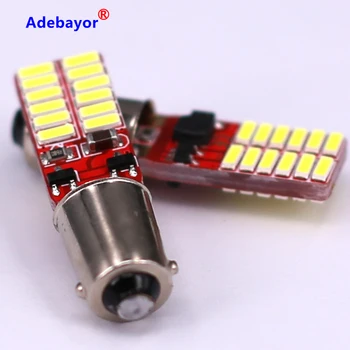 

200X T11 BA9S T4W H6W 363 1445 17053 182 White 24 LED 4014 SMD Car Wedge Side Light Lamp Bulb 12V parking Light source
