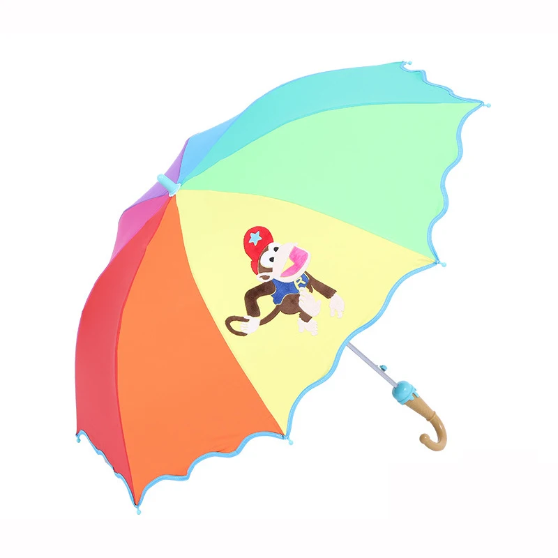 YADA Cute Cartoon Multicolor Dogs Umbrella For Boys Girls Animation Umbrellas Creative Long-handled Modeling Kid Umbrella YS696