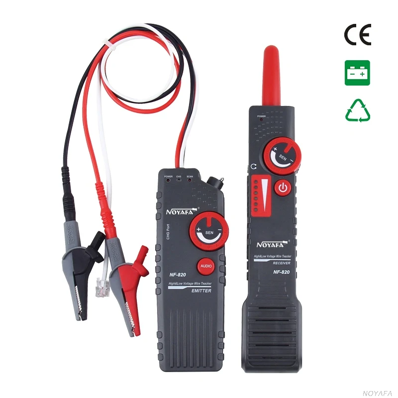 

NoYAFA NF-820 Upgraded Underground Cable Wire Locator with Anti-Interference to Locate Pet Fence Wires