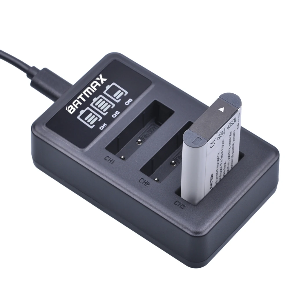 Billig Batmax 5 stücke NP BX1 NPBX1 Bateria + LED 3 Slots USB Ladegerät für Sony FDR X3000R RX100 AS100V AS300 HX400 HX60 AS50 WX350 AS300V