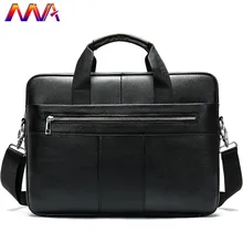 MVA мужской портфель из натуральной кожи, Новое поступление, 14 дюймов, для ноутбука, компьютера, винтажная сумка, модная повседневная мужская сумка на плечо
