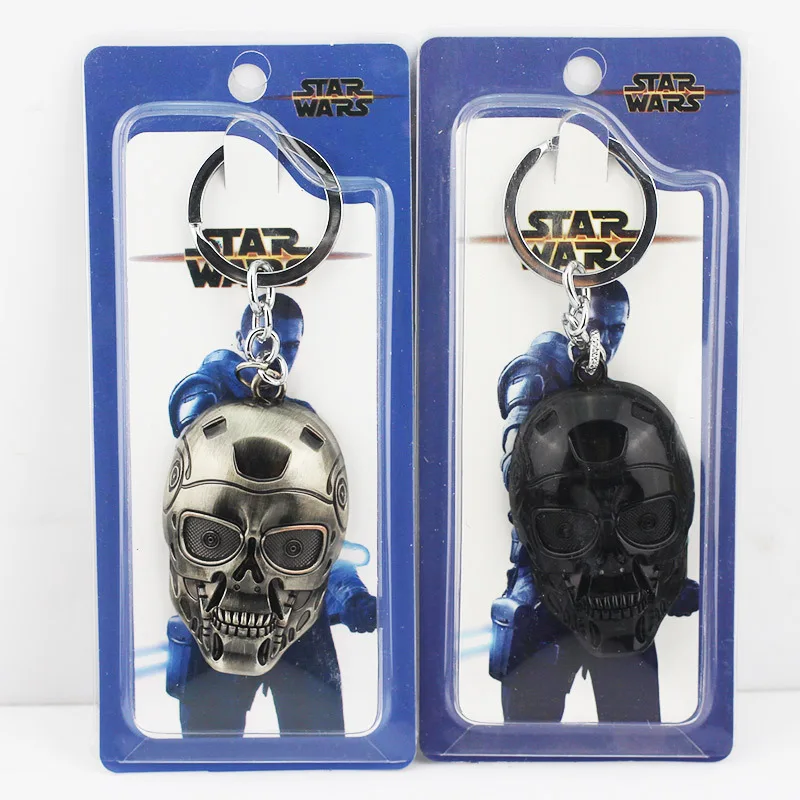 

Star Wars Robot  Mask Figure Toys Metal Pendant Keychain Free Shipping Two Styles