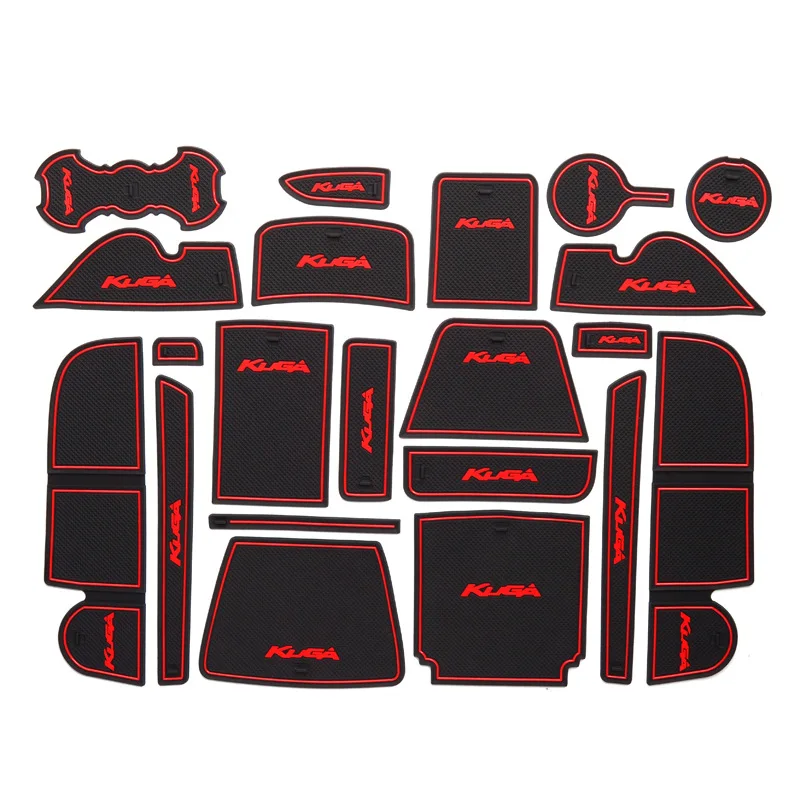 

Anti-Slip Rubber Gate Slot Cup Mat for Ford KUGA Escape EDGE Explorer Everest 2011 2012 2013 2014 2015 2016 2017 2018Accessories