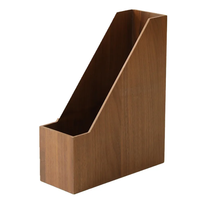 Wooden Desktop File Organizer Basket Kencool Office Home Supplies