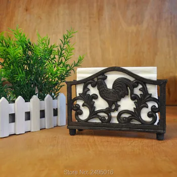 

New wrought iron napkin holder tissue box Tissue paper holder tissue rack wedding party supplies free shipping