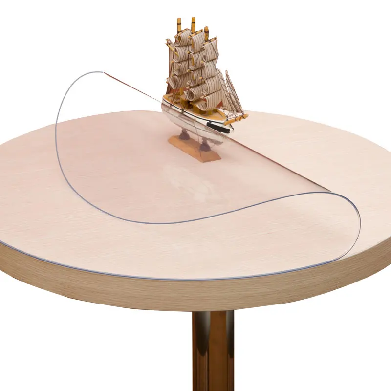 Глянцевые прозрачные ПВХ скатерти для декора дома, столовой толщиной 1,5 мм/2 мм/3 мм, водостойкие салфетки для стола