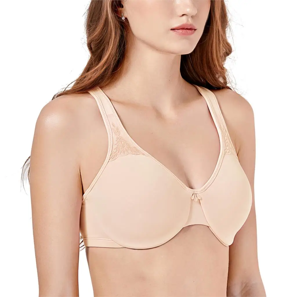  Women's Smooth Full Coverage Underwire Seamless Minimizer Bra Plus Size