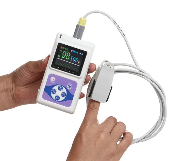 CMS 60D Handheld Pulse Oximeter , Fingertip Oxymetre Color TFT Display, free shippingin