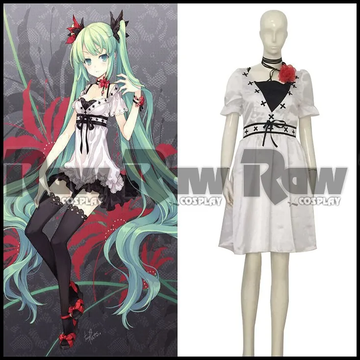 Vocaloid Hatsune Miku WORLD IS MINE 4 Piece Cosplay Costume Custom Any Size