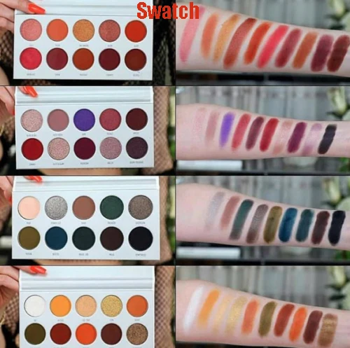 Shimmer da Paleta da Sombra Sombra de Olho em pó Paleta de 4 10 Givenone Nova Chegada Cor Encantador Pigmentadas Make up Paleta Fosco 9 Givenone nova chegada 10 cores encantadora paleta