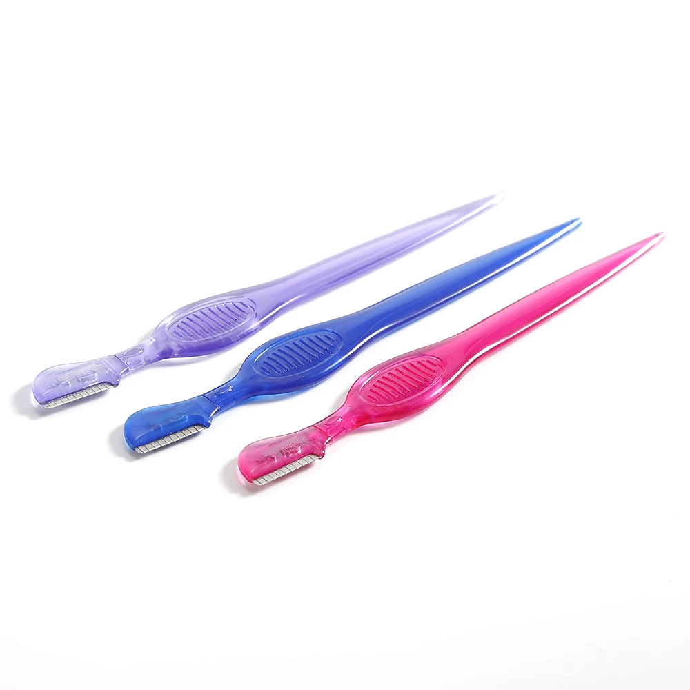 

100PCS Eyebrow Razor Professional Make Up Removal Eyebrow Trimmer Scissors Shaper Mini Shaving Razor for Face Wholesale