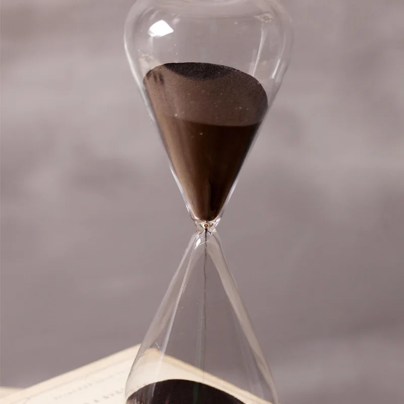 Черные Песочные часы 60 минут песочные часы креативные ремесленники обратного отсчета времени украшение для дома часы