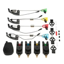 Lixada Fishing Bite Alarms Set LED Light Wireless Swinger Alerts Set In Fishing Tools Carp Fishing Swinger Bell Alarm Indicator