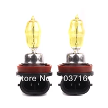 2 x H11 PGJ19-2 12V 3000K 100W золотисто-желтые автомобильные галогенные лампы HOD для volkswagen skoda chevrolet cruze lada