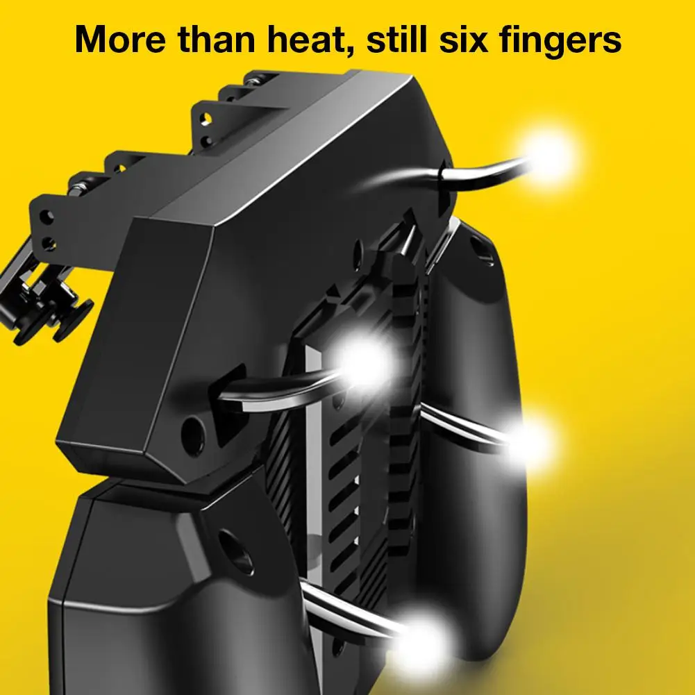  For MEMO New PUBG Helper AK77 Mobile Phone Radiator Water-cooled Fan Six Fingers PUGB Handle Power 