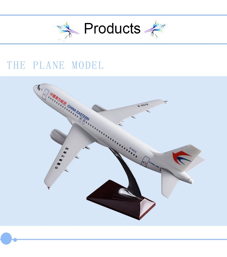 37 см A320 Новая китайская Восточная модель самолета Смола New Eastern Airbus Модель Eastern A320 самолет авиационная модель игрушки