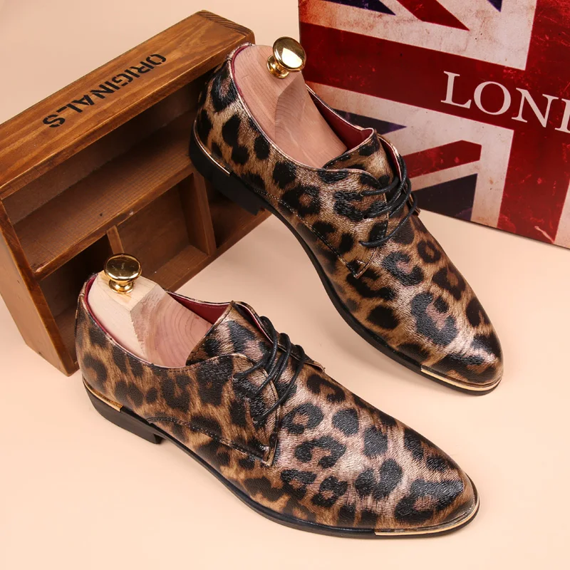 mens leopard print trainers