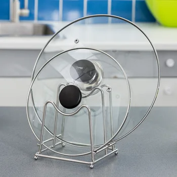 

Kitchen Cutting Board Holder Chopping Stand Rack Pan Pot Lid Multifunction Storage Shelf Drain Rack Kitchen Tool