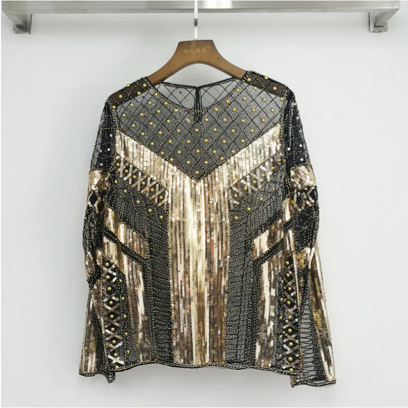 beading lace top 8