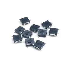

50 pcs/lot 6.2*6.2*2.5 4 Pin SMT 12V 0.5A Push Button Switch Self-Reset Interruptor Micro Switch Tactile Tact Direct Patch