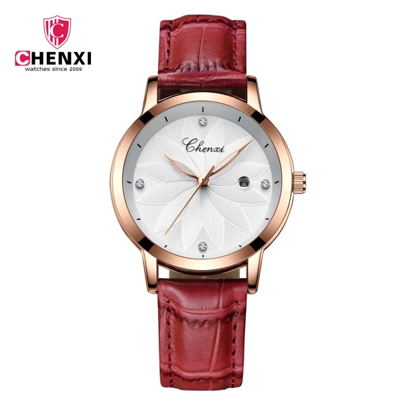 

CHENXI Fashion Women Watches For Top Luxury Brand Leather Strap Watch Ladies Quartz Clock Dress Wrist watches Hot Bracelet Gift