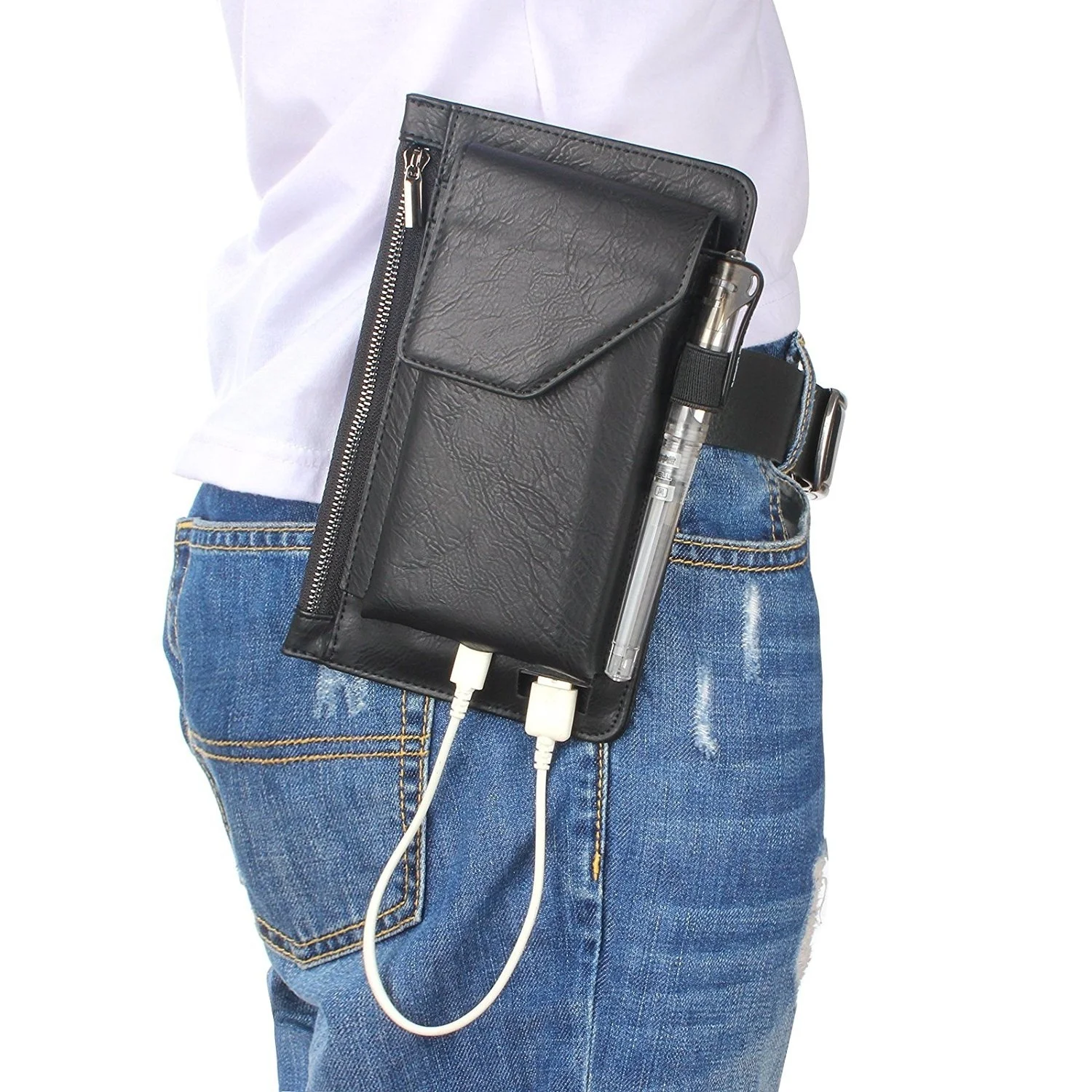 Двойной вертикальный-Слои кошелек, кожаный чехол для Caterpillar CAT S30 S31 S40 S41 S60 S61 телефон кошелек поясная сумка с креплением для ремня