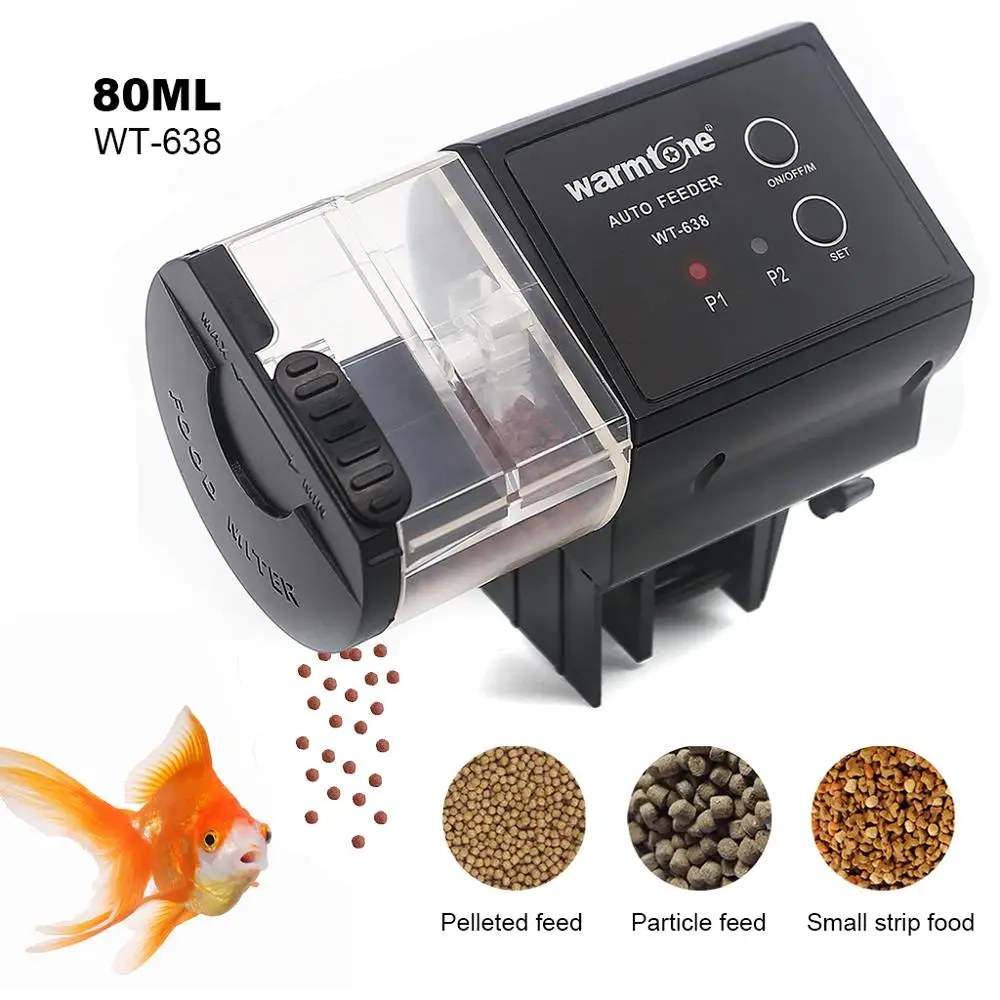 

Digital Automatic Fish Feeder Fish/Turtle Feeder for Aquarium&Fish Tank Vacation&Weekend Fish Food Dispenser Timer Pet Feeding
