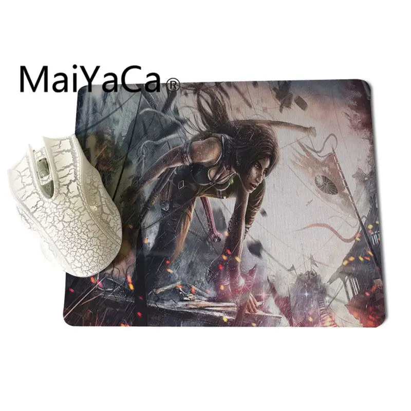 MaiYaCa Tomb Raider игры Индивидуальные Ноутбук игровой коврик для мыши Размеры для 18x22x0,2 см игровой Мышь колодки