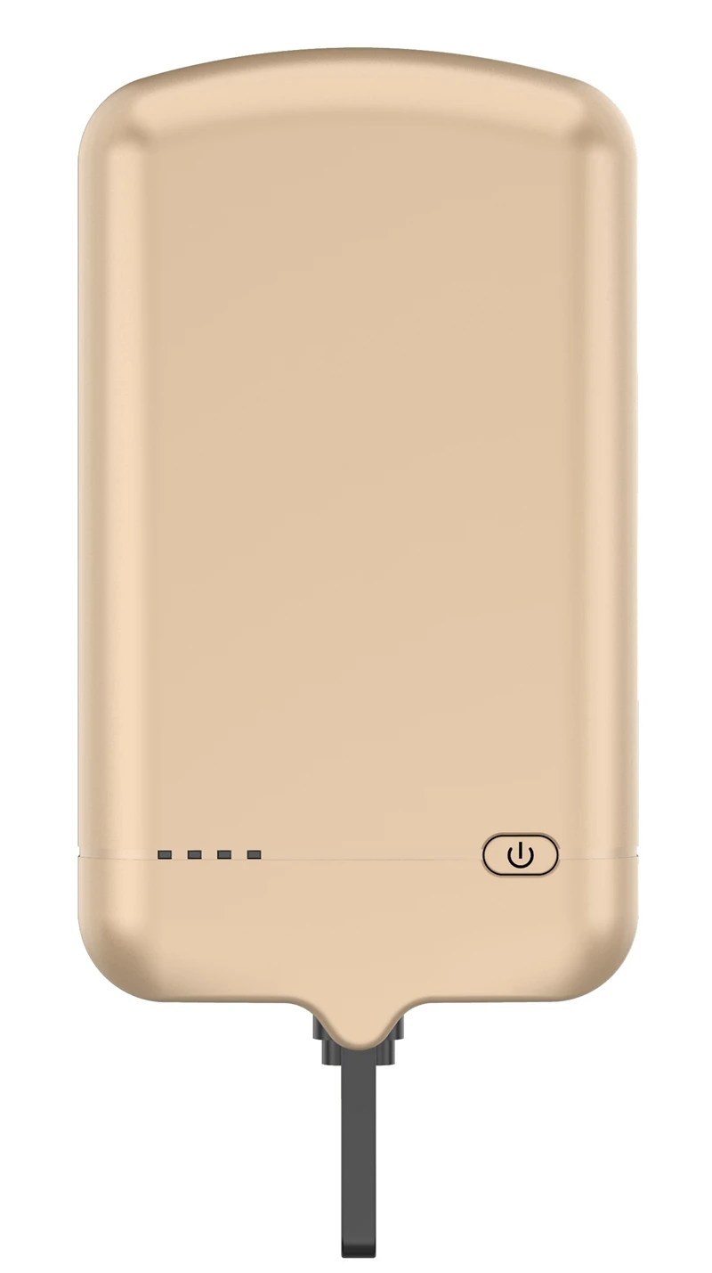 Чехол для samsung, huawei, xiaomi, htc, Nokia, lg, чехол, зарядное устройство для micro USB, android, смартфон, внешний аккумулятор, чехлы - Цвет: Золотой