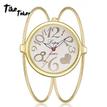 TIke Toker, модные роскошные ЖЕНСКИЕ НАРЯДНЫЕ часы с ремешком, кварцевые часы в творческом стиле, женские часы с металлическим браслетом, Relogio Feminino, новинка