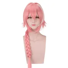 Аниме Fate Apocrypha Rider Astolfo розовый длинный парик косы косплей костюм термостойкие синтетические волосы мужчины женщины косплей парики