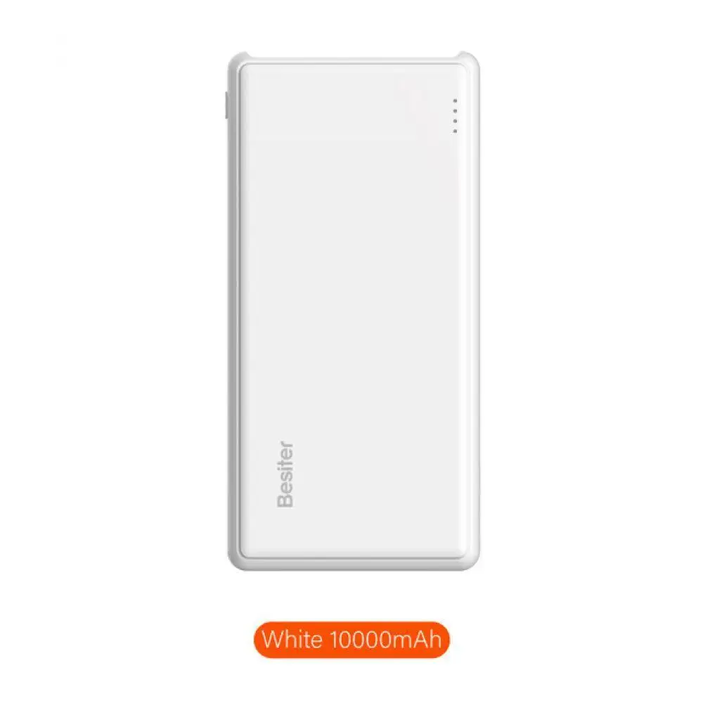 Besiter 10000 мАч Внешний батарея Портативный запасные аккумуляторы для телефонов зарядки зарядное устройство Android iPad Dual USB порты и разъёмы