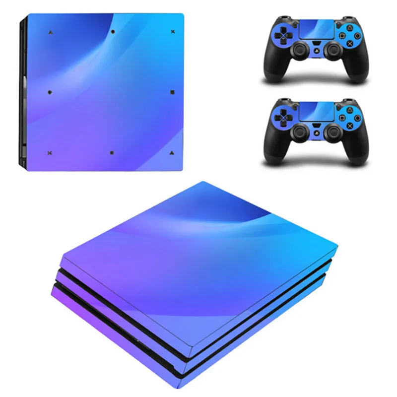 Для sony Playstation 4 Pro игровая консоль яркий цвет виниловая кожа Наклейка протектор+ 2 шт контроллер Кожа Наклейка Обложка для PS4 Pro