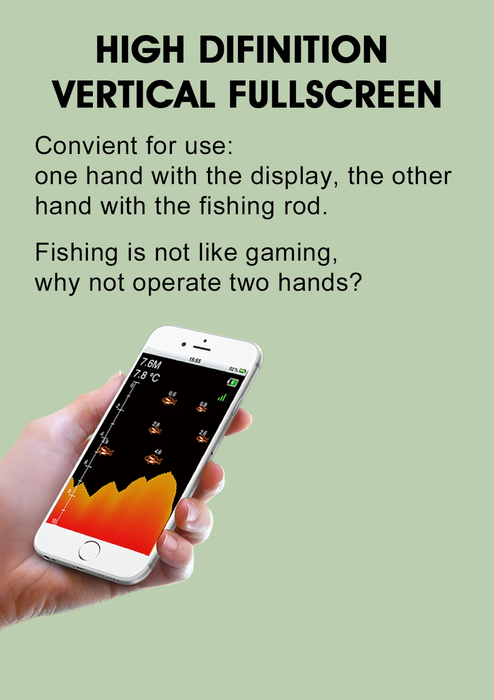 LUCKY FF916 WiFi Fish Finder Wireless English Sonar Fishfinder APP Best Deeper Echo Sounder Alarm Ocean River Lake (5)