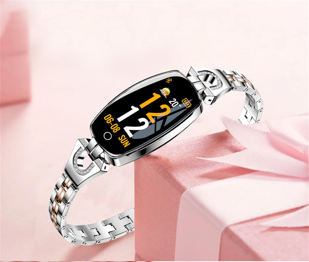 2021 H8 and H8 pro Women Smartwatch Heart Rate Monitor Blood Pressure Smart watch Band  Fitness Tracker lady bracelet Wristband